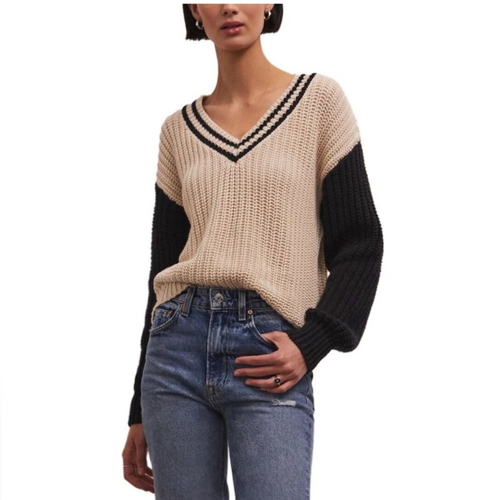 Z SUPPLY‎ Hunter Varsity Sweater EVEREVE top shirt madewell